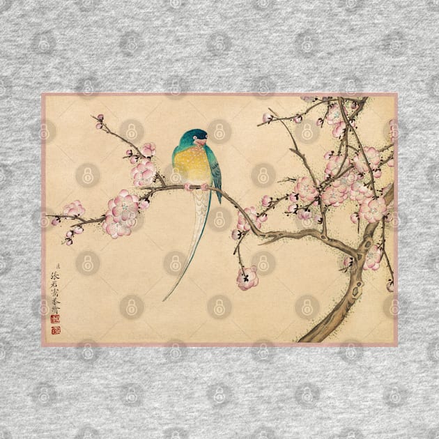 Bird with Plum Blossoms by Zhang Ruoai by Oldetimemercan